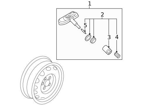 Tire Pressure Monitor Components for 2016 Volkswagen Eos #0