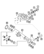 68525439AA - Differential and Drive Line: Pinion Nut for Mopar Image