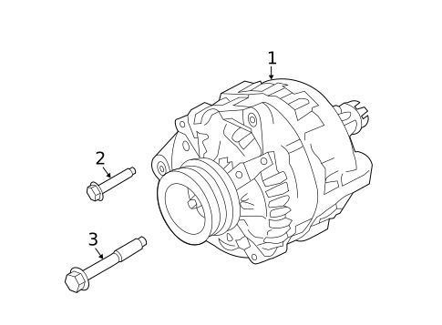 Alternator for 2023 Ford Mustang #1