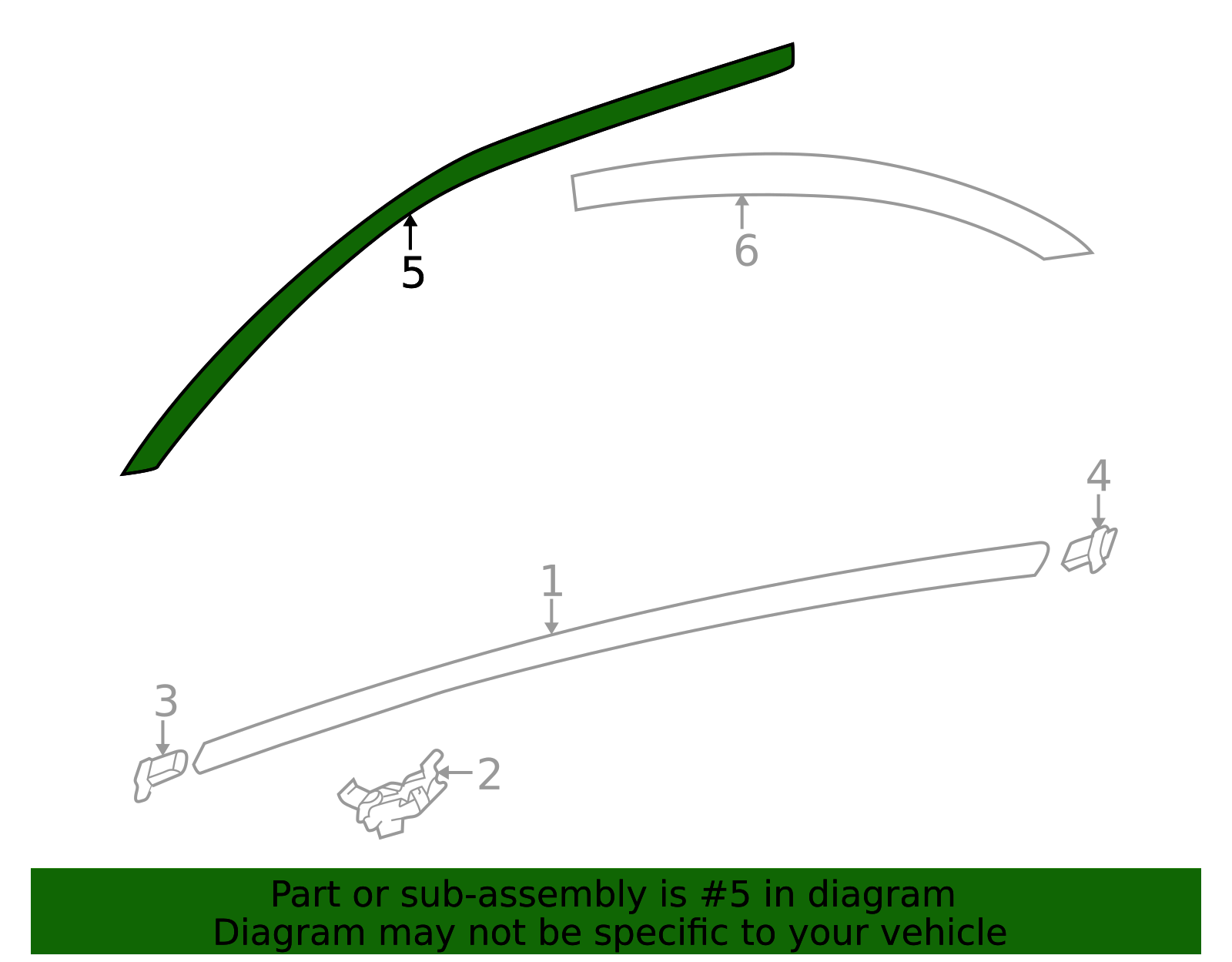 2001-2006 Kia Optima Reveal Molding 82850-3C000 | OEM Parts Online