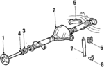 E7SZ4234A - Suspension: Axle Shaft for Ford: Thunderbird | Mercury: Cougar Image