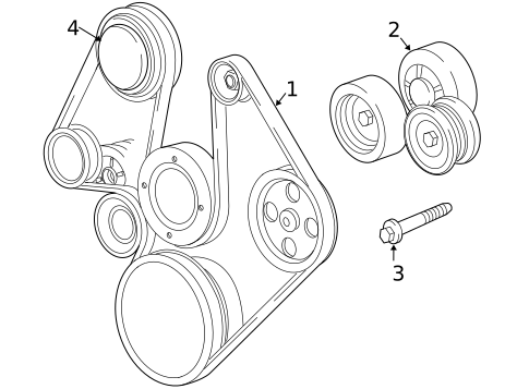 Belts & Pulleys for 2011 Ram Dakota #0