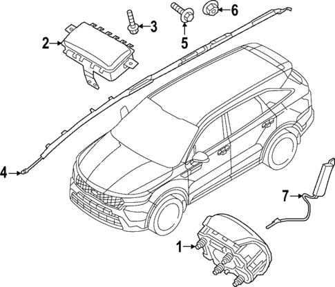 Air Bag Components for 2025 Kia Sportage #0