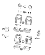 68272257AA - Interior Trim: Seat Back Foam, Right for Jeep: Compass Image