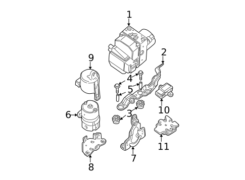 ABS Components for 2000 BMW X5 #0