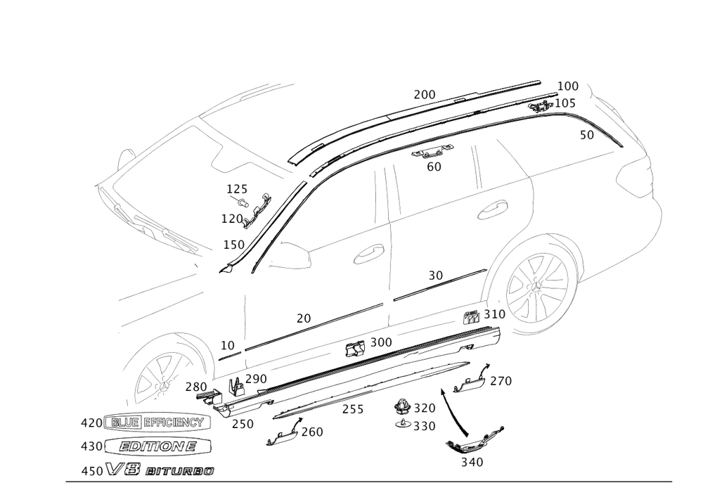 You.S 30-Pack Trim Clips For Mercedes W245 W202 W203 W204 - C-0008-30S-N39