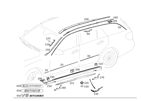 Exterior Detachable Parts for 2013 Mercedes-Benz E350 #0