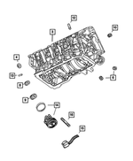 5139102AC - Engine 5.7L Eight Cylinder [EZB]: Short Block Engine for Mopar Image
