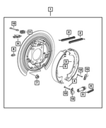 68746778AA - Brakes: Hex Flange Lock Nut for Mopar Image