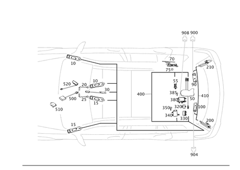 Antenna, Antenna Amplifier and Wiring Harnesses for 2012 Mercedes-Benz GLK350 #0