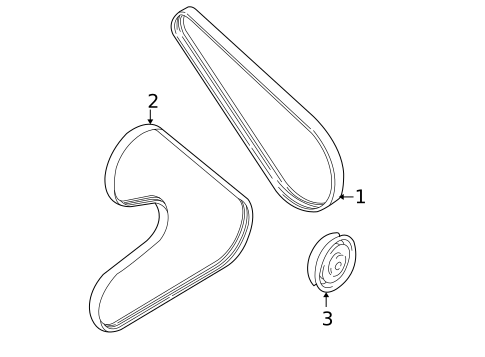 Belts & Pulleys for 2002 Mitsubishi Lancer #0