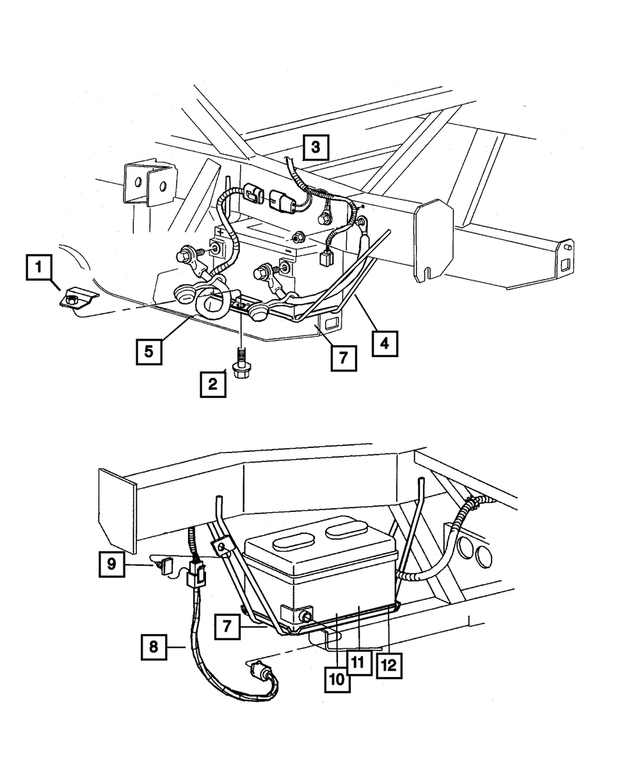 5202588 - Electrical: Battery Hold Down Retainer for Mopar Image image