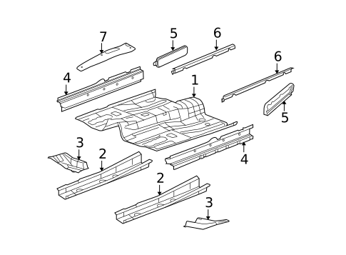 Floor & Rails for 2015 Jeep Compass #0