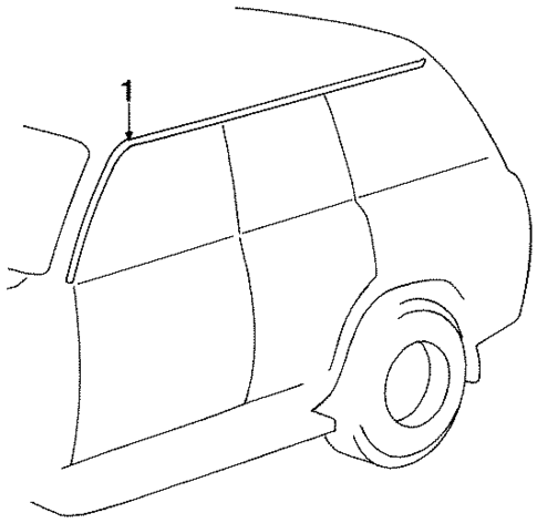 Exterior Trim - Roof for 1995 Toyota Land Cruiser #0