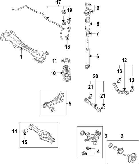 Rear Suspension for 2018 Hyundai Ioniq #0