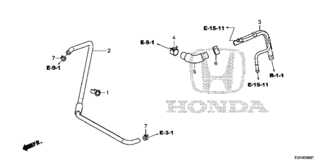 Breather Tube ('15-) for 2015 Honda CR-V #0
