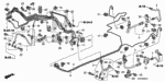 46330SVAA01 - Chassis: PIPE C, BRAKE for Honda Image