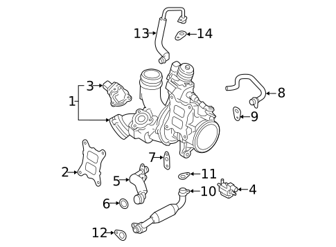 Emission Components for 2014 Volkswagen Beetle #2