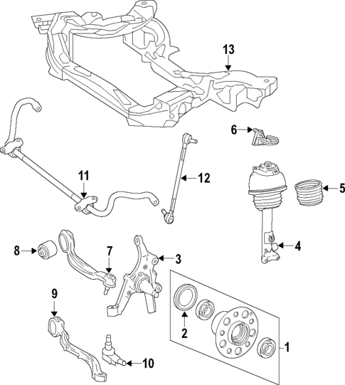Front Suspension for 2016 Mercedes-Benz E63 AMG S #2