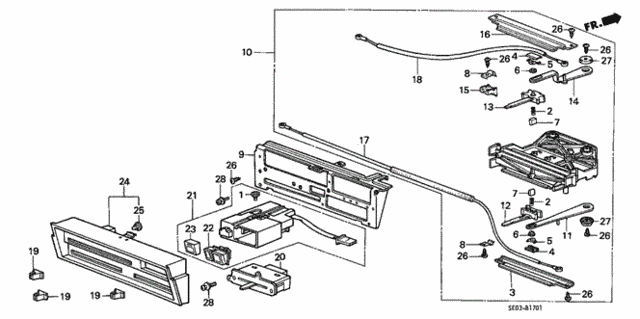 Heater Control (Lever) for 1986 Honda Accord #0