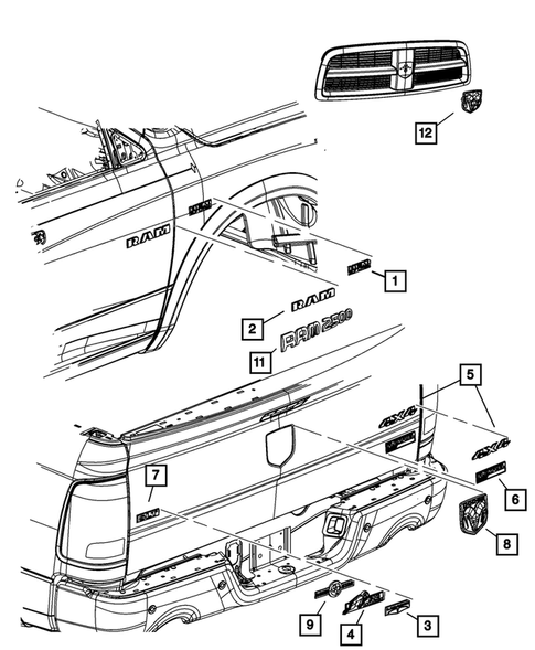 Nameplates for 2009 Dodge Ram 1500 #0