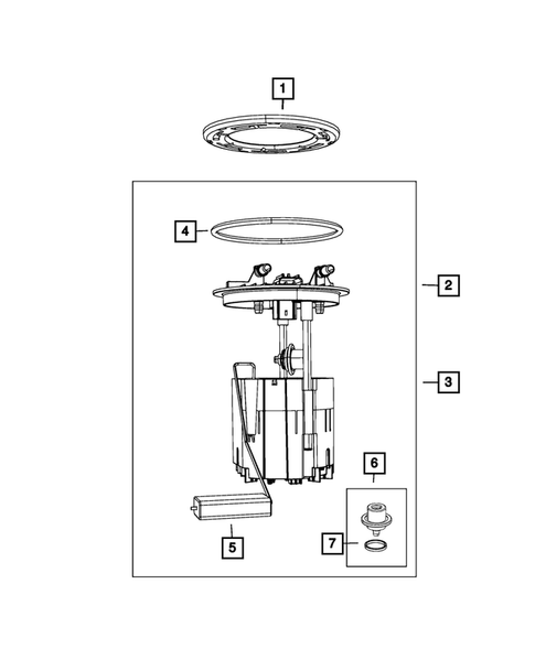 Fuel Pump and Sending Unit for 2013 Dodge Grand Caravan #0