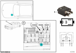 61367924276 - Vehicle Electrical System: Mini-Relay Contactor for BMW Image