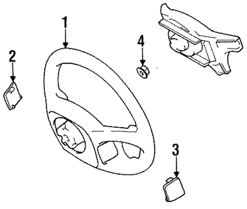 Steering Wheel & Trim for 1991 Toyota MR2 #0