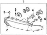 MR296616 - : Composite Assembly for Mitsubishi: Galant Image