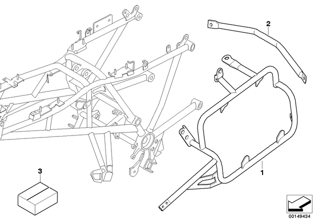 46547699875 - : Left Case Holder for BMW-Motorrad Image