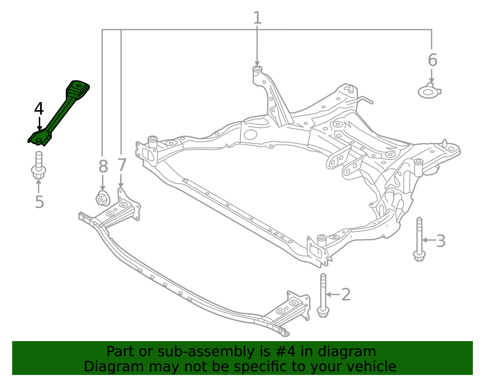 VA40-34-H24 - Suspension Sub-Frame Cross-Member Brace - 2023-2025