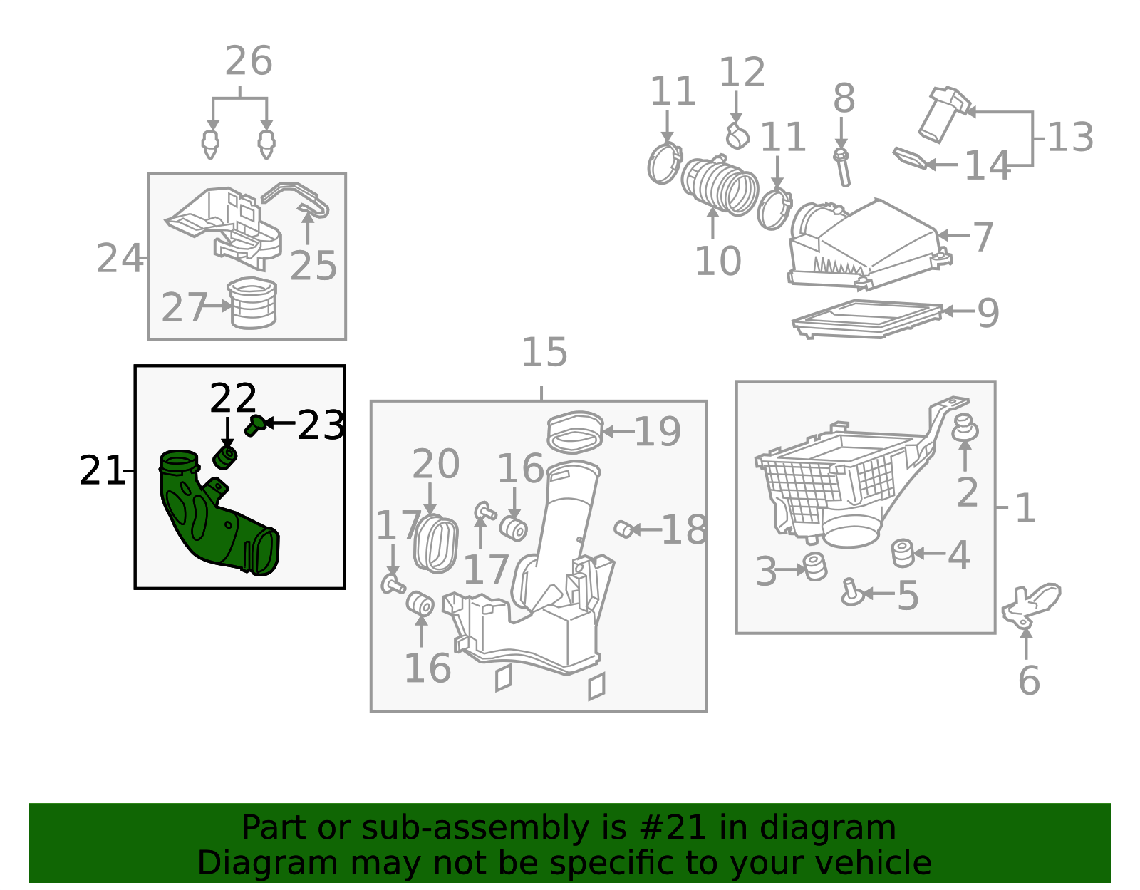 2012-2014 Acura TL Engine Air Intake Hose 17243-RK1-A10 | OEM Parts Online