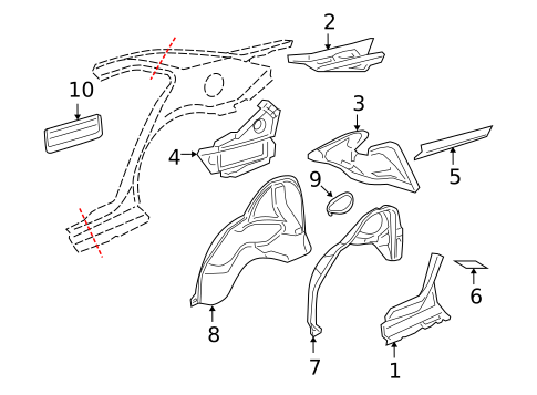 Inner Structure for 2009 Pontiac G6 #2