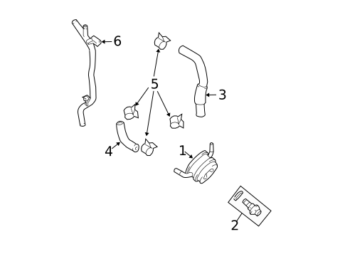Engine Oil Cooler for 2006 Lexus GX470 #0