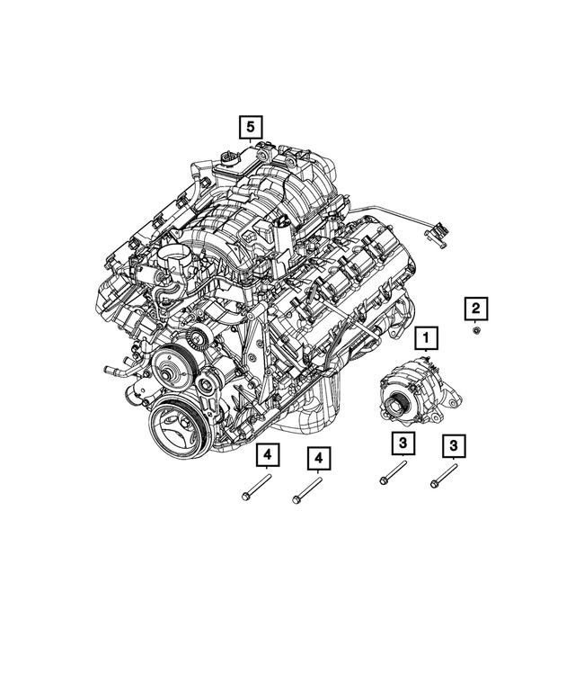R6029644AB - Electrical: Engine Generator, Remanufactured for Mopar Image