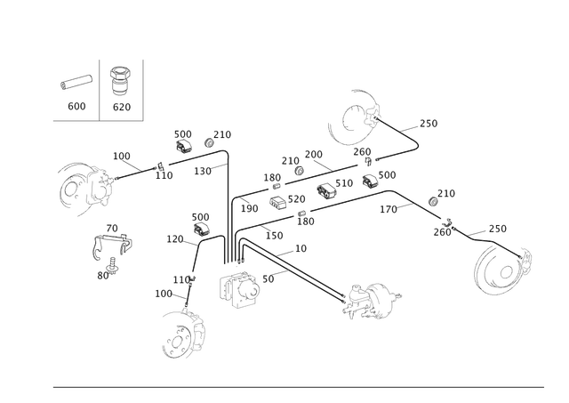 2014761126 - Brakes: Hose for Mercedes-Benz: 180C, 190C, 190D, 190DC, 190E, 200, 200D, 220, 220b, 220Sb, 230SL, 250, 250C, 250S, 250SE, 250SL, 260E, 280E, 280SE, 280SL, 300C, 300CD, 300CE, 300D, 300E, 300S, 300SD, 300SL, 300TD, 300TE, 350SD, 400E, 400SE, 400SEL, 500E, 500SEC, 500SEL, 500SL, 560SEC, 600, 600SEL, 600SL, AMG GT, AMG GT 43, AMG GT 53, AMG GT 55, AMG GT 63, AMG GT 63 S, AMG GT 63 S E Performance, AMG GT Black Series, AMG GT C, AMG GT R, AMG GT S, B Electric Drive, B250e, C220, C230, C240, C250, C280, C300, C32 AMG, C320, C350, C350e, C400, C43 AMG, C450 AMG, C55 AMG, C63 AMG, C63 AMG S, C63 AMG S E Performance, CL500, CL55 AMG, CL550, CL600, CL63 AMG, CL65 AMG, CLA250, CLA35 AMG, CLA45 AMG, CLA45 AMG S, CLK320, CLK350, CLK430, CLK500, CLK55 AMG, CLK550, CLK63 AMG, CLS400, CLS450, CLS500, CLS53 AMG, CLS55 AMG, CLS550, CLS63 AMG, CLS63 AMG S, E250, E300, E320, E350, E400, E420, E43 AMG, E430, E500, E53 AMG, E55 AMG, E550, E63 AMG, E63 AMG S, EQS 450 SUV, EQS 450+ SUV, EQS 580 SUV, G500, G550, G63 4x4 Squared AMG, G63 AMG, GL320, GL350, GL450, GL550, GL63 AMG, GLA250, GLC300, GLC43 AMG, GLC63 AMG, GLC63 AMG S, GLE300d, GLE350, GLE400, GLE43 AMG, GLE450, GLE450 AMG, GLE450e, GLE53 AMG, GLE550e, GLE580, GLE63 AMG, GLE63 AMG S, GLK250, GLK350, GLS350d, GLS450, GLS550, GLS580, GLS63 AMG, Maybach GLS600, Maybach S550, Maybach S560, Maybach S580, Maybach S600, Maybach S650, Maybach S680, ML250, ML320, ML350, ML400, ML450, ML500, ML550, ML63 AMG, R320, R350, R500, S350, S400, S420, S430, S450, S500, S55 AMG, S550, S550e, S560, S580, S580e, S600, S63 AMG, S63 AMG E Performance, S65 AMG, SL320, SL400, SL43 AMG, SL450, SL500, SL55 AMG, SL550, SL600, SL63 AMG, SL63 AMG S E Performance, SL65 AMG, SLC300, SLC43 AMG, SLK230, SLK250, SLK280, SLK300, SLK320, SLK350, SLK55 AMG, SLS AMG Image