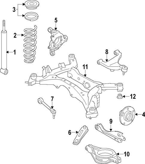 Rear Suspension for 2012 Nissan Quest #1