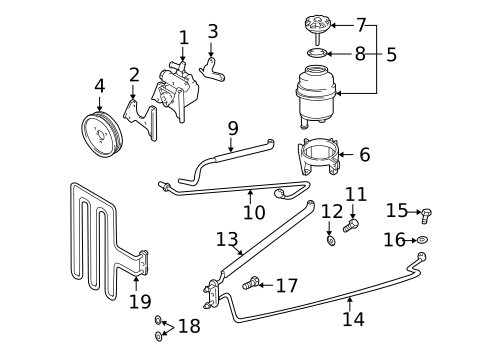 Pump & Hoses for 1999 BMW 528i #0