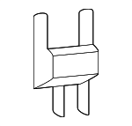 SL1Z18A456A - HVAC: Heater Core Bracket for Ford Image
