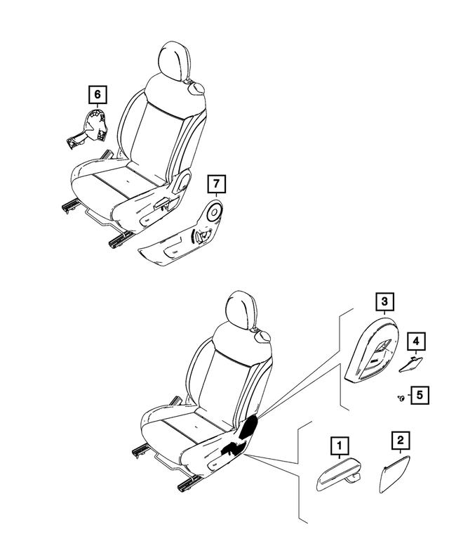68654970AA - : Seat Lift Handle for Mopar Image