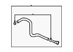 254L4T6100 - Cooling System: Inlet Hose for Hyundai Image