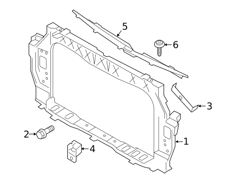 Radiator Support for 2014 Kia Rio #0