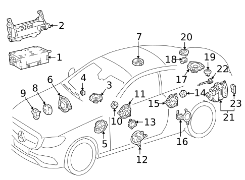 Sound System for 2020 Mercedes-Benz E 450 #1