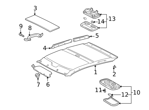 Side Pillar for 2001 Toyota Prius #0