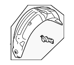 59112FN08A - : Wheelhouse Liner for Subaru: Crosstrek Image