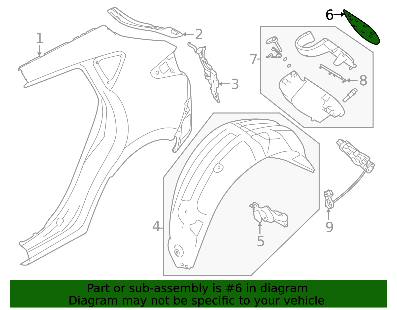 2024-2025 Subaru Crosstrek Fuel Door 57602FN00A | Subaru Parts Store