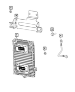 6505190AA - Electrical: Hex Nut And Washer for Mopar Image