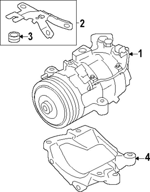 Condenser, Compressor & Lines for 2024 Subaru Crosstrek #1