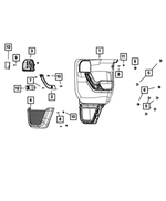 1QJ271T9AF - Interior Trim: Rear Door Trim Panel, Left for Jeep: Wrangler, Wrangler JK Image