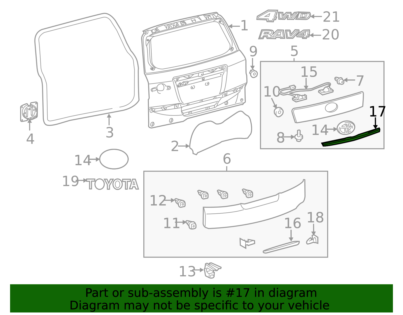 76812-42030 - Trim Molding 2009-2012 Toyota RAV4 | Toyota San Diego Parts